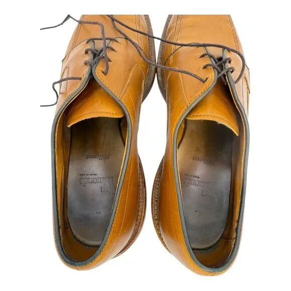 Allen Edmonds Hillcrest Leather Oxford Dress Shoes Size 10.5 C Walnut Brown